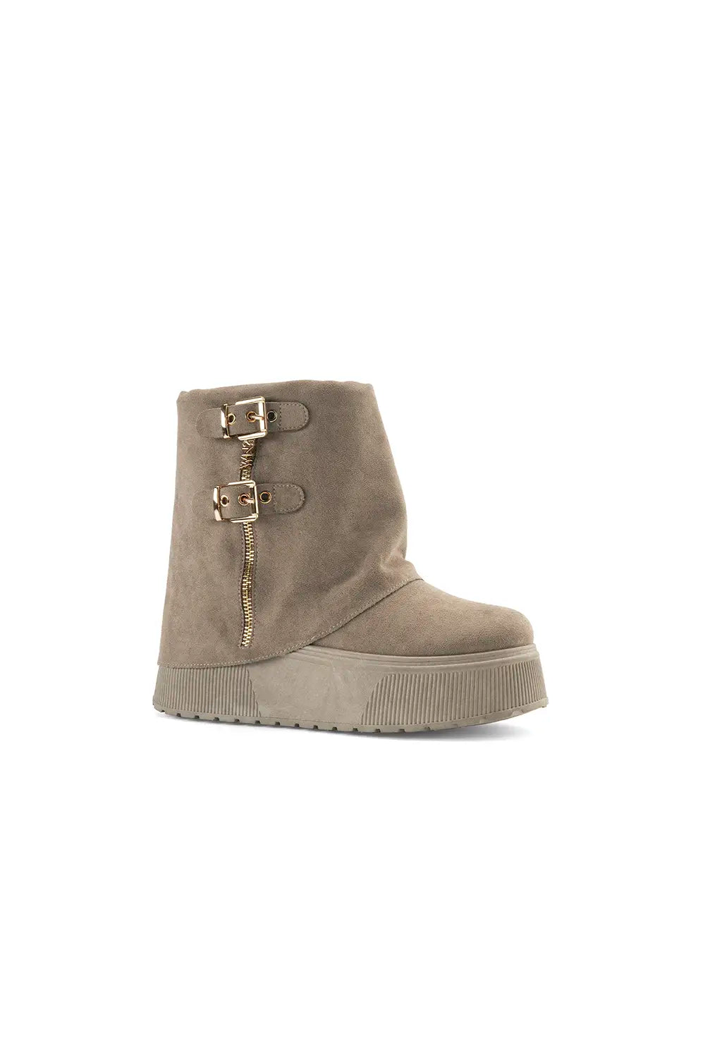 BOTINES DAMA 3BF102077 Beige Oscuro