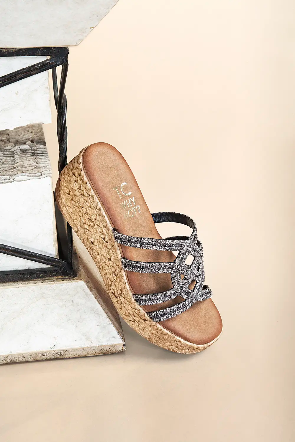 SANDALIA DAMA 6W9562-1 NEGRO