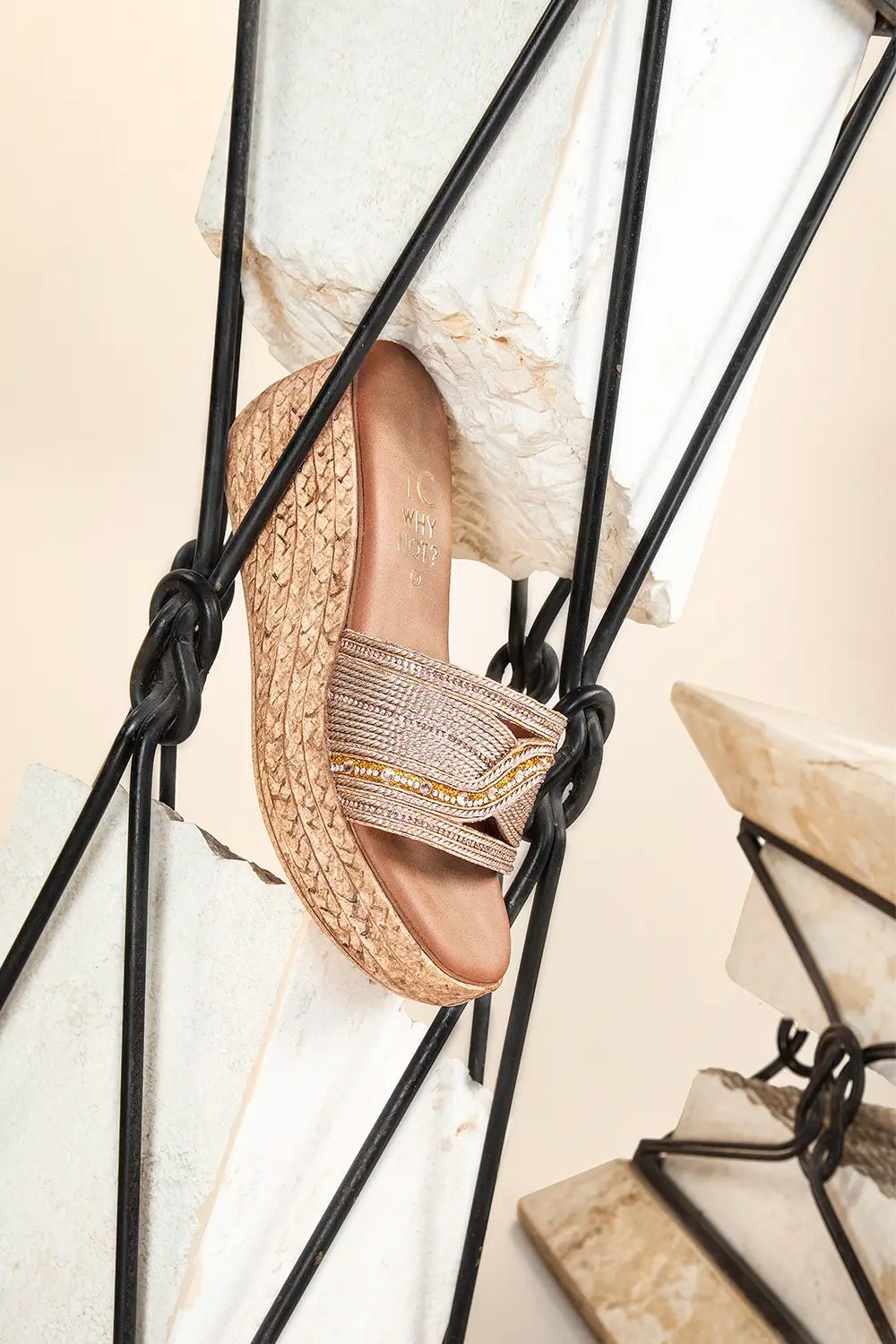 SANDALIA DAMA 6W9562-3 CHAMPAGNE