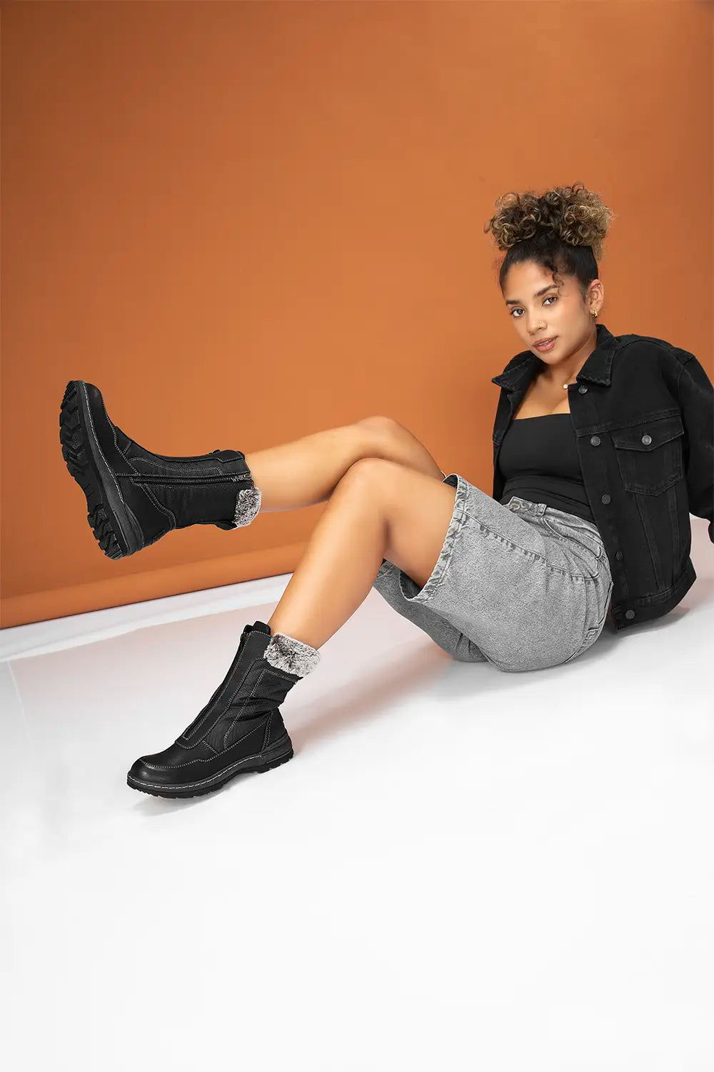 BOTINES DAMA 81A01076 Negro