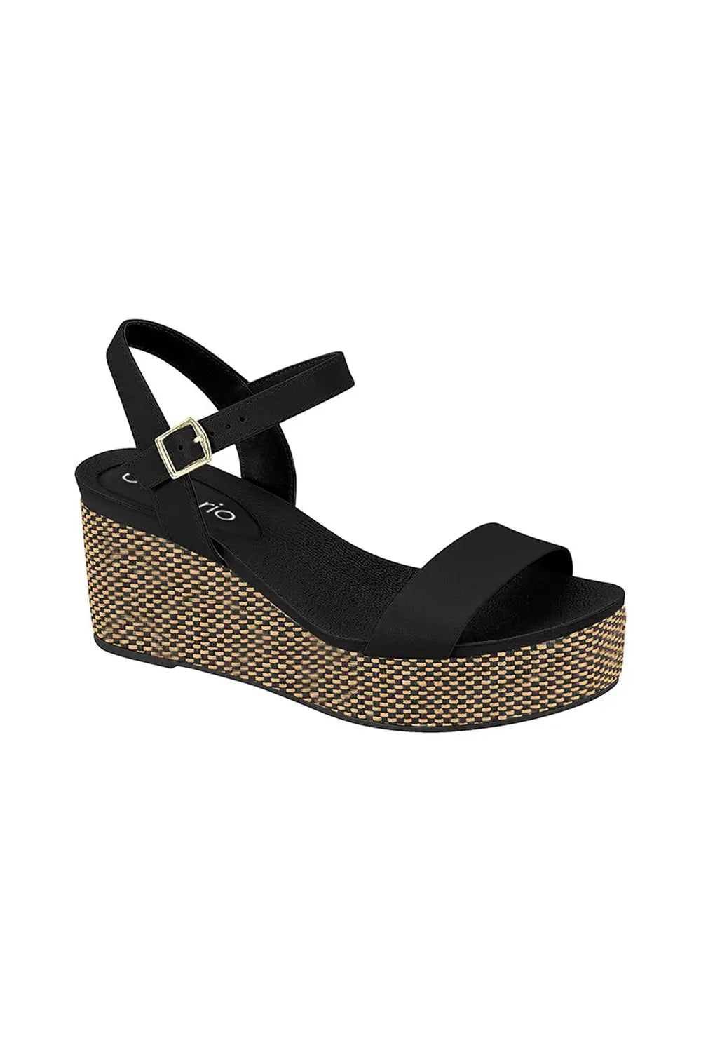 SANDALIA CUÑA 8407.135 Negro