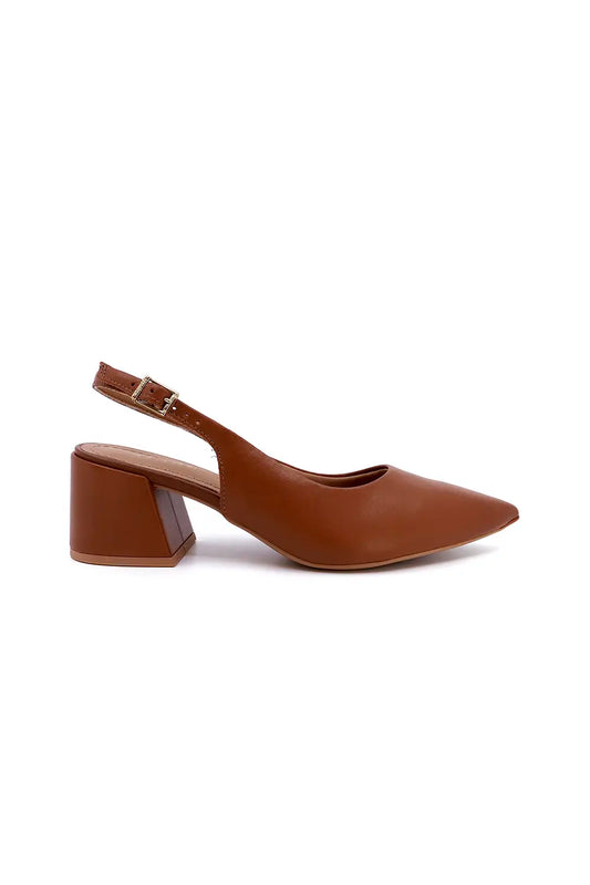 ZAPATO VESTIR DAMA AK0202 Canela