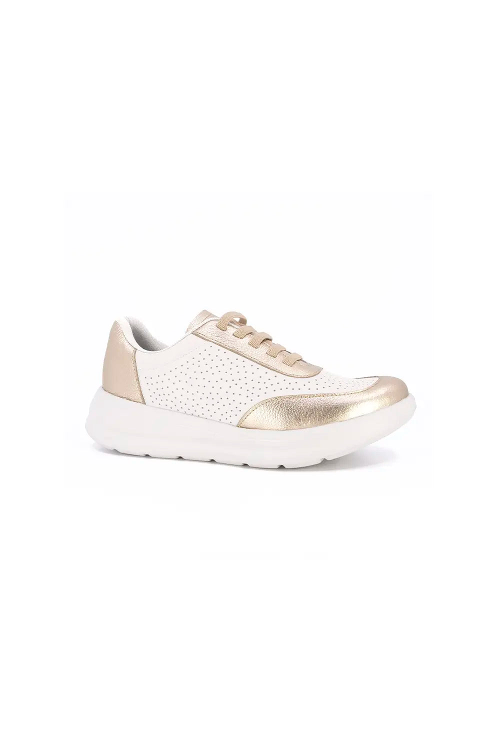 ZAPATILLA CASUAL DAMAS AN07002 BlancoOro