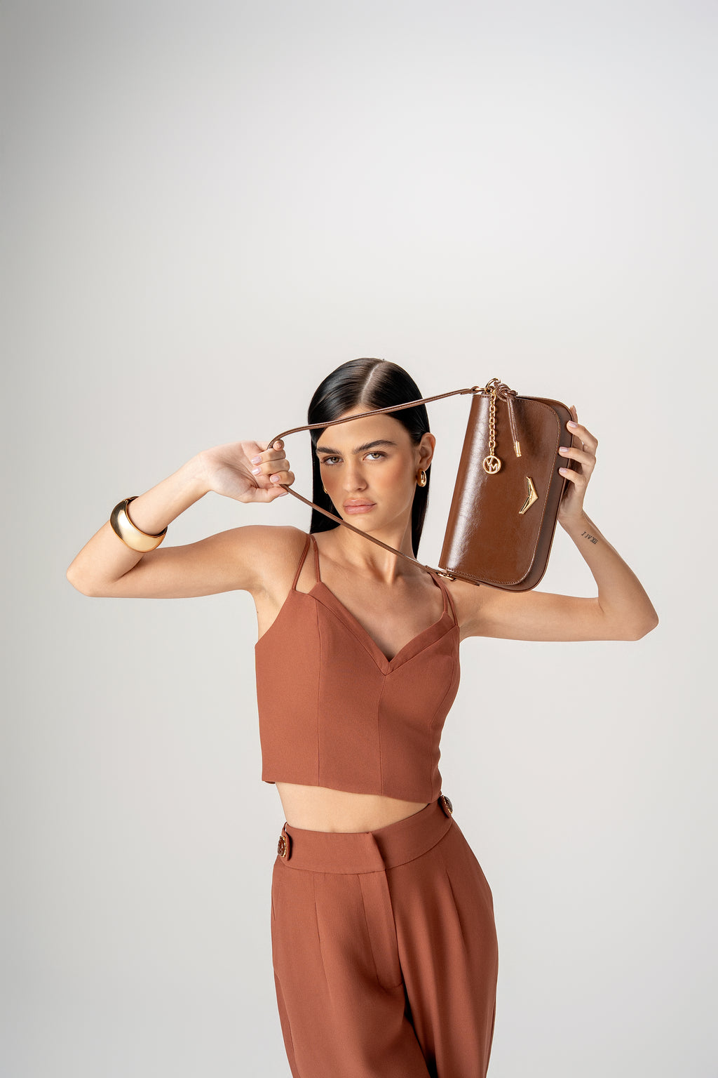CARTERA DAMA B1-351 Marrón