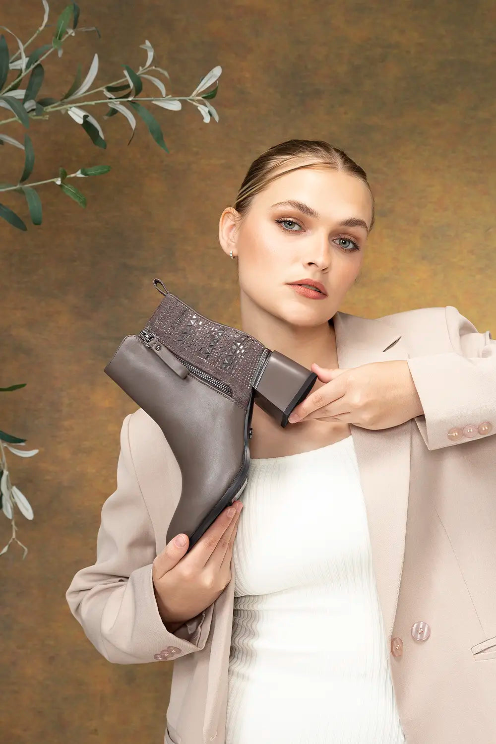 BOTINES DAMA BK131 Taupe