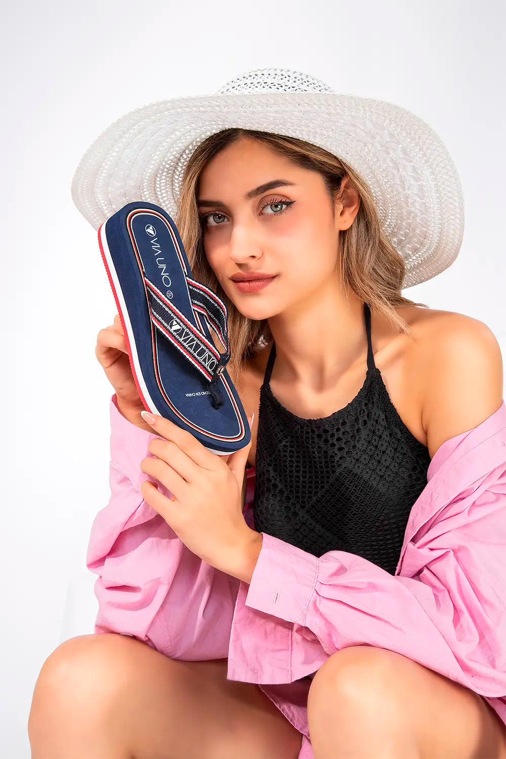 SANDALIA DAMA CY-8680 Marino