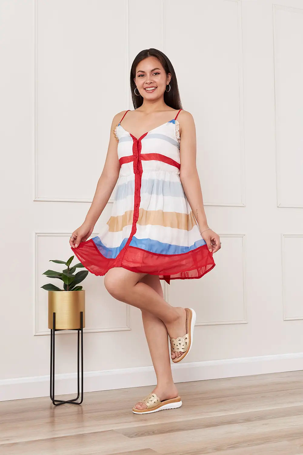 SANDALIA CASUAL DAMA SC-21 Dorado