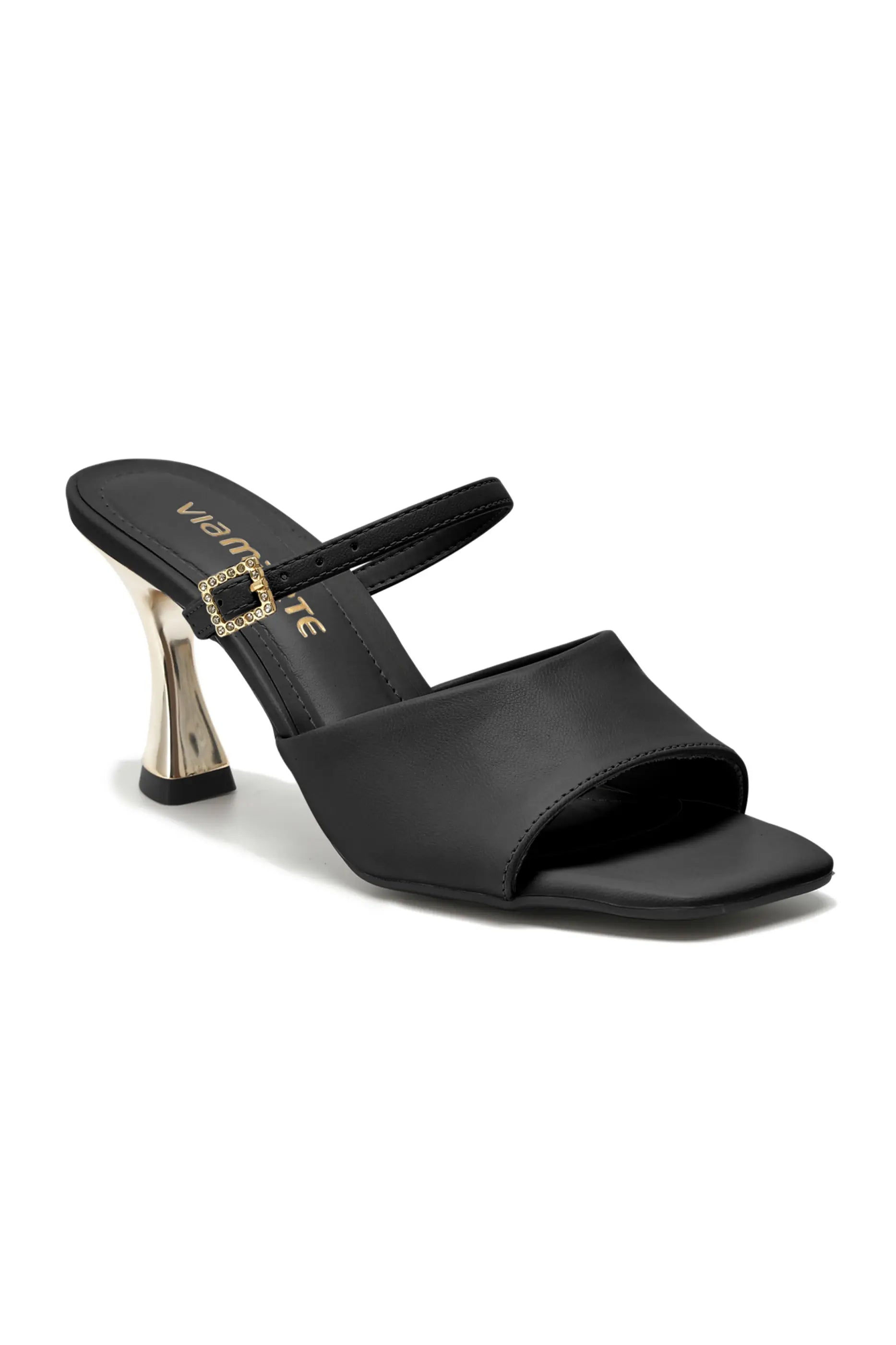 Sandalia Casual Dama Negro 166-016